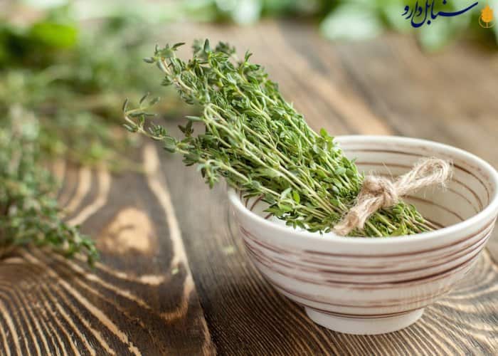 آویشن خشک برگ باریک خوش‌ عطر و بو مناسب انواع غذا ها